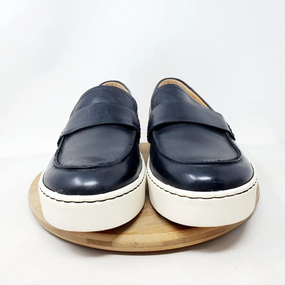 Born Shoes Womens 11 Marlie Black Leather Platform Slip On Dress Loafer